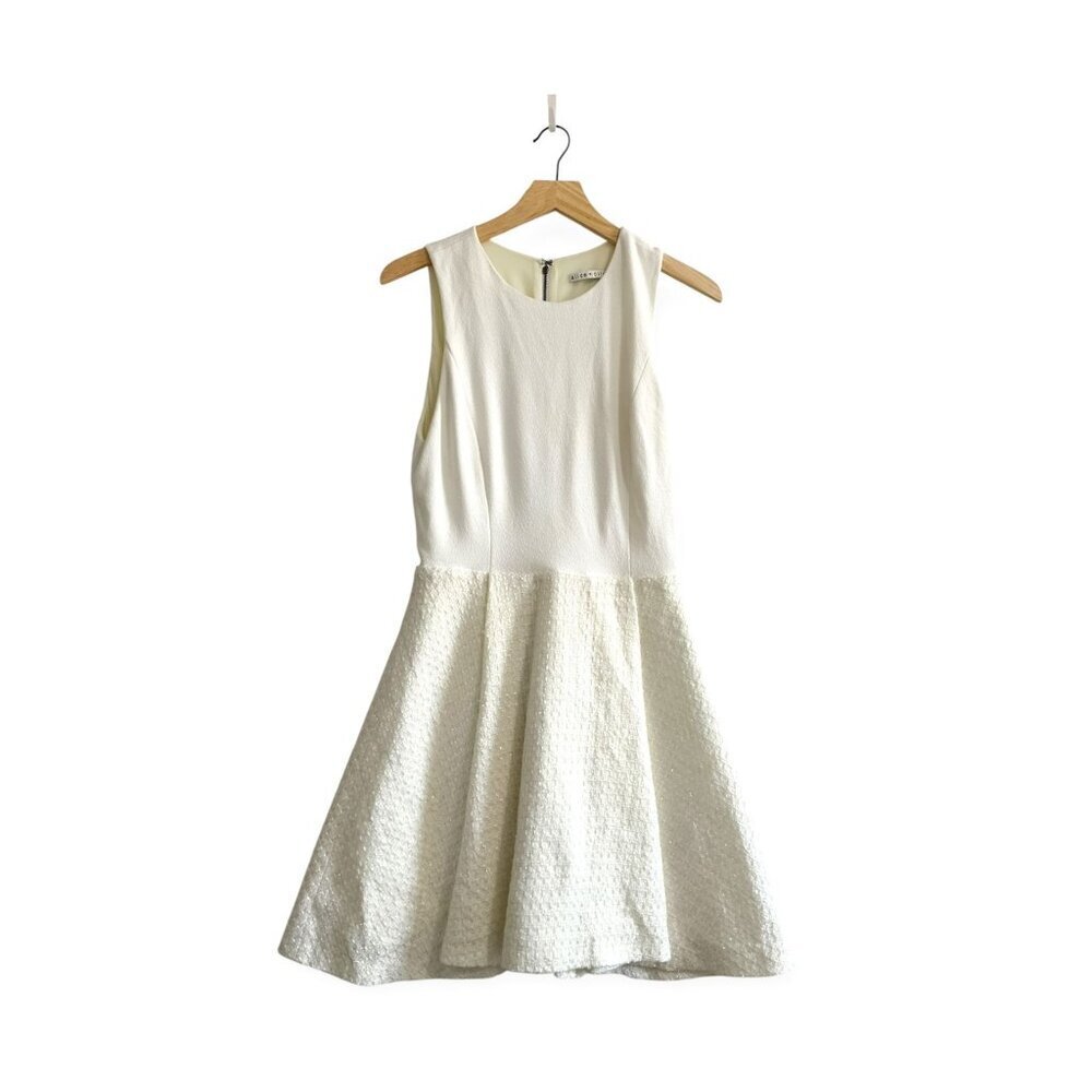 Alice + Olivia, Emerson dress, bouclé dress, cocktail dress, A-line, party dress